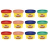 Play-Doh Pack de 12 L'imagination en fete, autocollants et pots de pâ