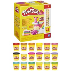 Play-Doh Pack de 18 pots imagination, loisirs créatifs de pâte a mo