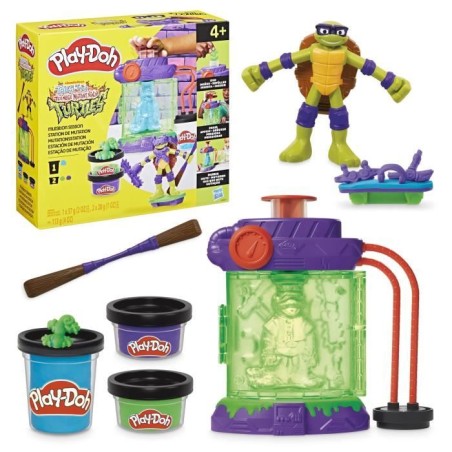 Play-Doh Les Tortues Ninja Station de mutation, coffret de pâte a mod