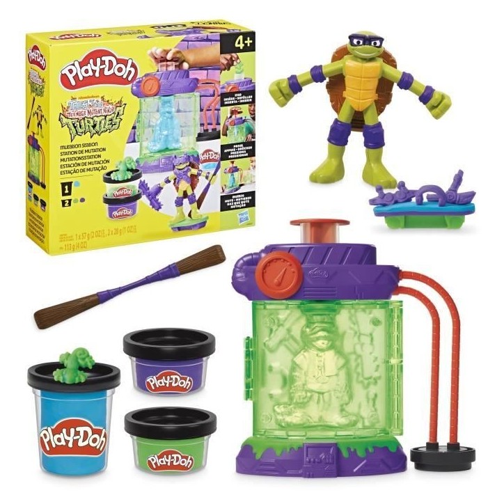 Play-Doh Les Tortues Ninja Station de mutation, coffret de pâte a modeler, loisirs créatifs pour enfants, des 4 ans Play-Doh Les Tortues Ninja Station de mutation, coffret de pâte a modeler, loisirs créatifs pour enfants, des 4 ans