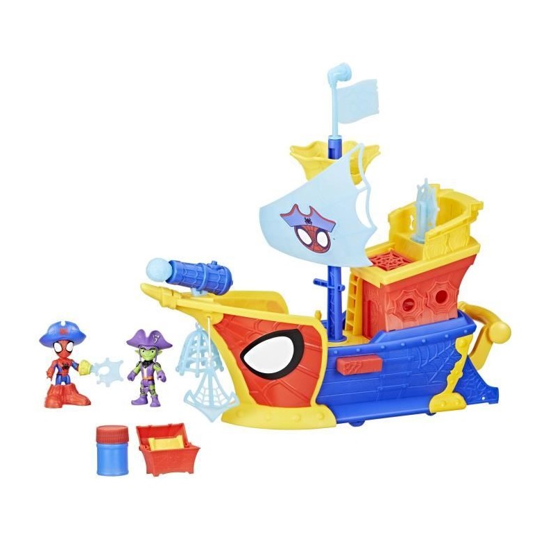 Bateau de pirates Spidey Bulles et toiles Water-Webs, Marvel Spidey et Bateau de pirates Spidey Bulles et toiles Water-Webs, Marvel Spidey et