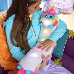 Furby DJ Furby, peluche douce électronique arc-en-ciel interactive av