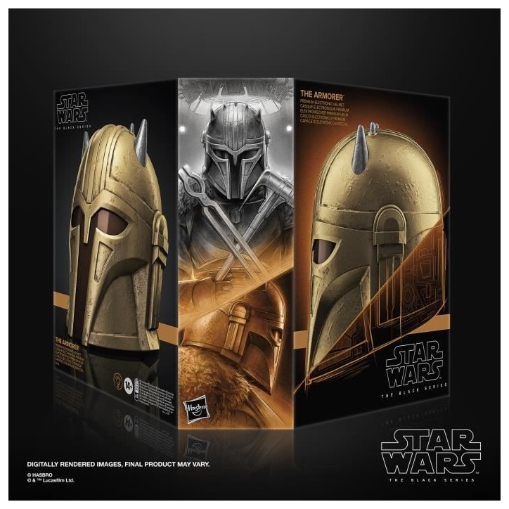 Casque The Armorer électronique premium, article de cosplay, des 14 ans, Star Wars The Black Series Casque The Armorer électronique premium, article de cosplay, des 14 ans, Star Wars The Black Series