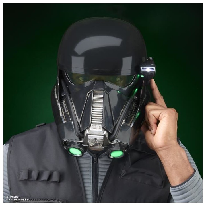 Casque Death Trooper impérial électronique premium, avec LED avancés, article de cosplay, Des 14 ans, Star Wars The Black Ser Casque Death Trooper impérial électronique premium, avec LED avancés, article de cosplay, Des 14 ans, Star Wars The Black Ser