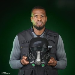 Casque Death Trooper impérial électronique premium, avec LED avancé