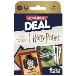 Monopoly Deal Harry Potter, Jeu de cartes rapide 15 min, Hasbro Games