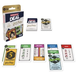 Monopoly Deal Harry Potter, Jeu de cartes rapide 15 min, Hasbro Games