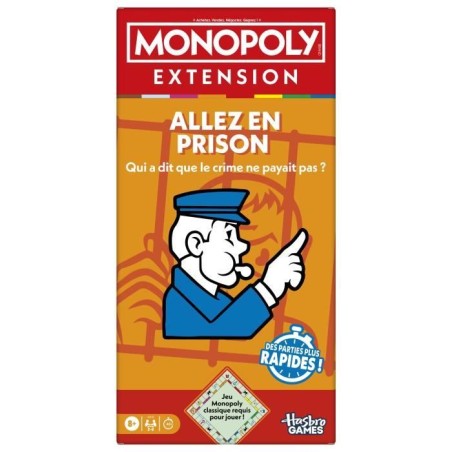 Monopoly Extension Allez en prison, rend le jeu Monopoly classique plu
