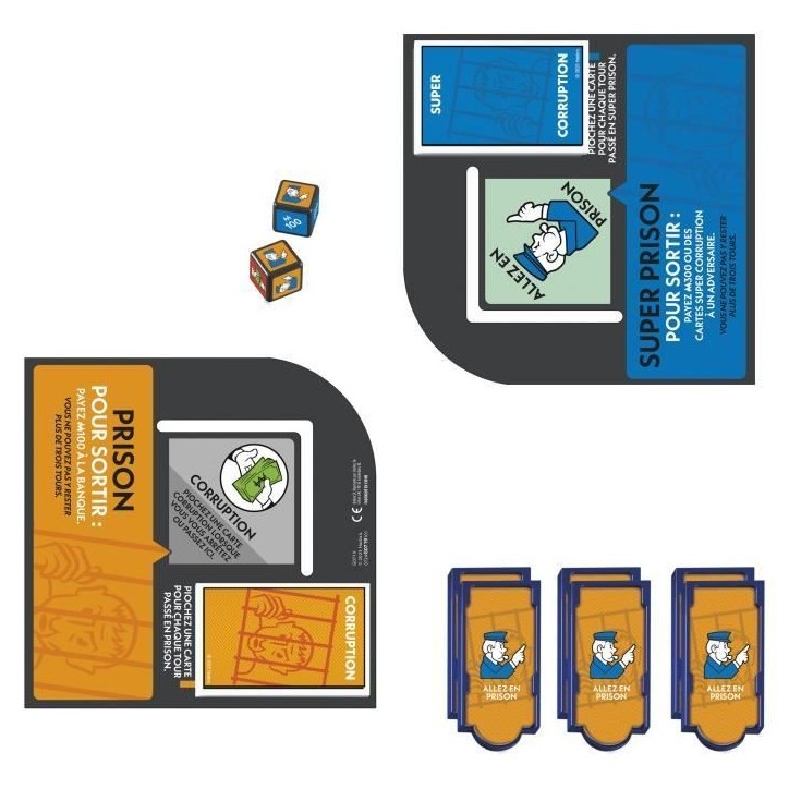 Monopoly Extension Allez en prison, rend le jeu Monopoly classique plus amusant et plus rapide, jeux de plateau, 2 a 6 joueurs, Monopoly Extension Allez en prison, rend le jeu Monopoly classique plus amusant et plus rapide, jeux de plateau, 2 a 6 joueurs,