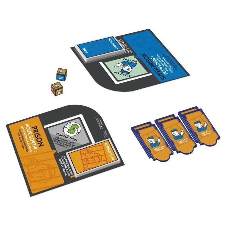 Monopoly Extension Allez en prison, rend le jeu Monopoly classique plus amusant et plus rapide, jeux de plateau, 2 a 6 joueurs, Monopoly Extension Allez en prison, rend le jeu Monopoly classique plus amusant et plus rapide, jeux de plateau, 2 a 6 joueurs,