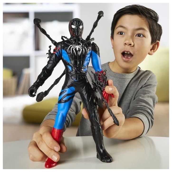Figurine Spider-Man Métamorphose liquide de 28 cm avec accessoires, Marvel Spider-Man VenomVersus, jouets de super-héros pour Figurine Spider-Man Métamorphose liquide de 28 cm avec accessoires, Marvel Spider-Man VenomVersus, jouets de super-héros pour