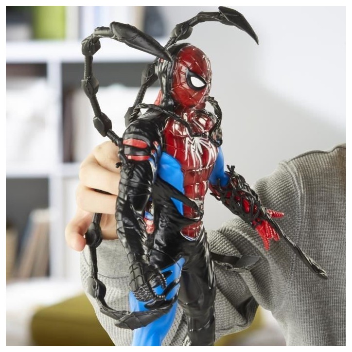 Figurine Spider-Man Métamorphose liquide de 28 cm avec accessoires, Marvel Spider-Man VenomVersus, jouets de super-héros pour Figurine Spider-Man Métamorphose liquide de 28 cm avec accessoires, Marvel Spider-Man VenomVersus, jouets de super-héros pour
