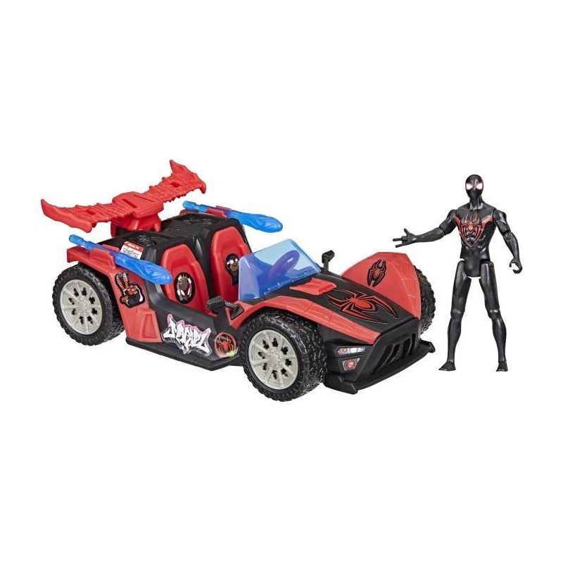 Figurine Miles Morales Bolide de course Remix, Marvel Spider-Man Venom Figurine Miles Morales Bolide de course Remix, Marvel Spider-Man Venom