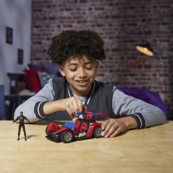 Figurine Miles Morales Bolide de course Remix, Marvel Spider-Man Venom