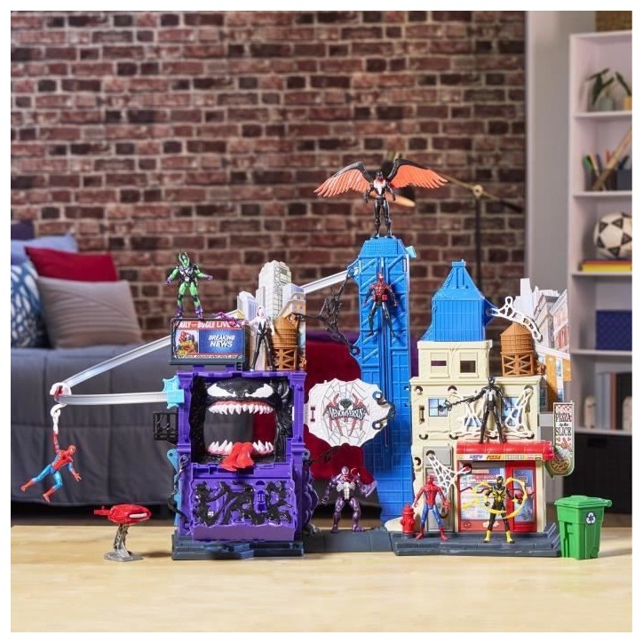 Spiderman La ville des lanceurs de toiles, coffret pour enfants, Marvel Spider-Man VenomVersus, des 4 ans Spiderman La ville des lanceurs de toiles, coffret pour enfants, Marvel Spider-Man VenomVersus, des 4 ans