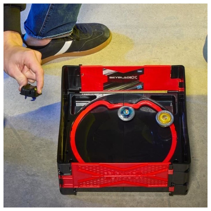 Beyblade X Arene de combat mobile, Beystadium pour toupies de compétition Beyblade (toupie et lanceur requis, vendus séparéme
