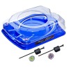 Beyblade X Set de combat Descente-choc avec arene Beystadium, 2 toupi