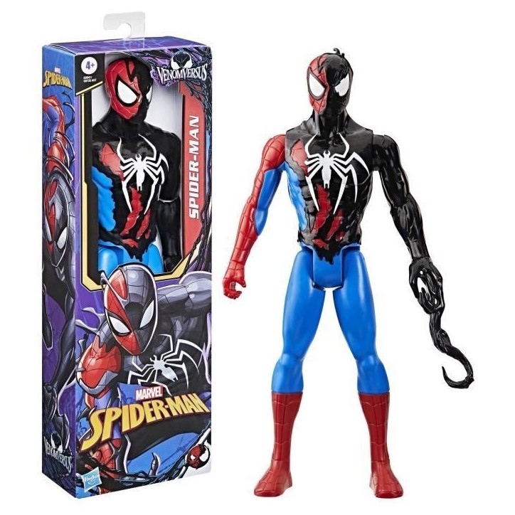 Figurine Spider-Man VenomVersus de 30 cm, Titan Hero Series, Marvel Spider-Man VenomVersus, des 4 ans Figurine Spider-Man VenomVersus de 30 cm, Titan Hero Series, Marvel Spider-Man VenomVersus, des 4 ans