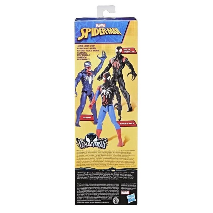 Figurine Spider-Man VenomVersus de 30 cm, Titan Hero Series, Marvel Spider-Man VenomVersus, des 4 ans Figurine Spider-Man VenomVersus de 30 cm, Titan Hero Series, Marvel Spider-Man VenomVersus, des 4 ans