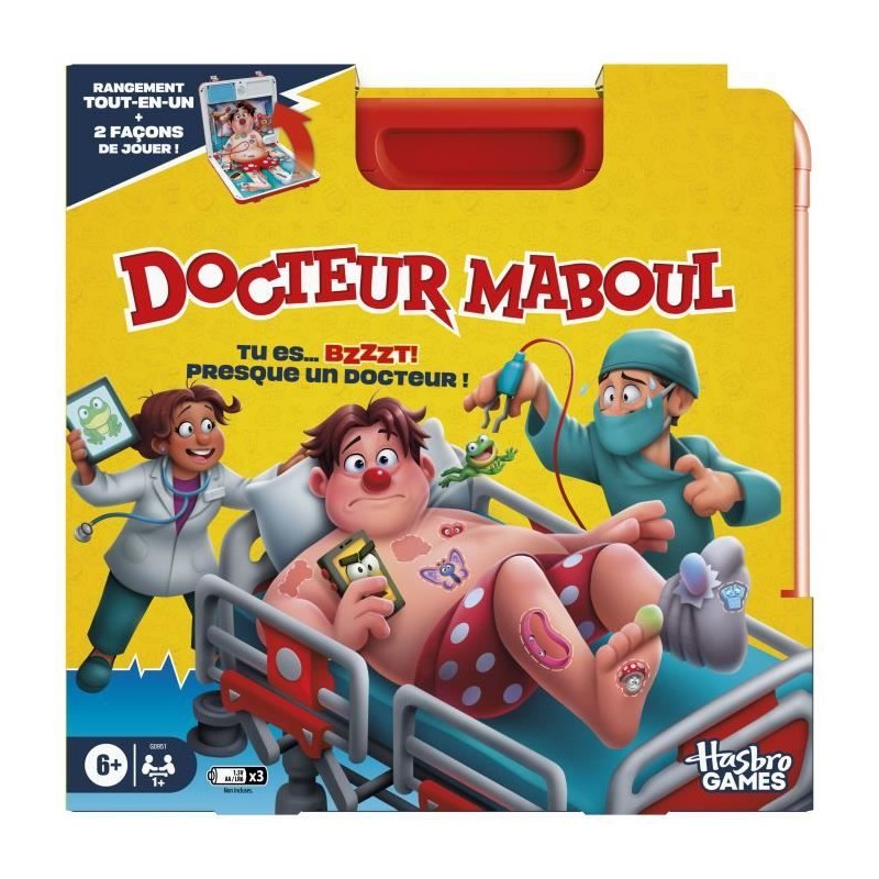 Docteur Maboul, jeu de plateau électronique avec mallette de transpor Docteur Maboul, jeu de plateau électronique avec mallette de transpor