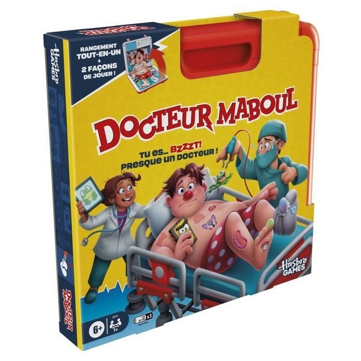Docteur Maboul, jeu de plateau électronique avec mallette de transport tout-en-un, 2 façons de jouer, 1 joueur et plus, 10 Docteur Maboul, jeu de plateau électronique avec mallette de transport tout-en-un, 2 façons de jouer, 1 joueur et plus, 10