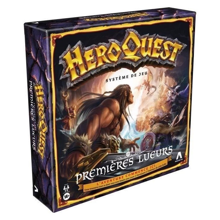 Heroquest Systeme de Jeu First Light, jeu de plateau, Avalon Hill Heroquest Systeme de Jeu First Light, jeu de plateau, Avalon Hill