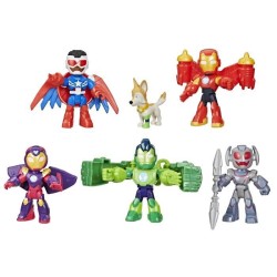 Pack 6 figurines Iron Man Avengers en armure, Marvel Iron Man and his