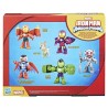 Pack 6 figurines Iron Man Avengers en armure, Marvel Iron Man and his