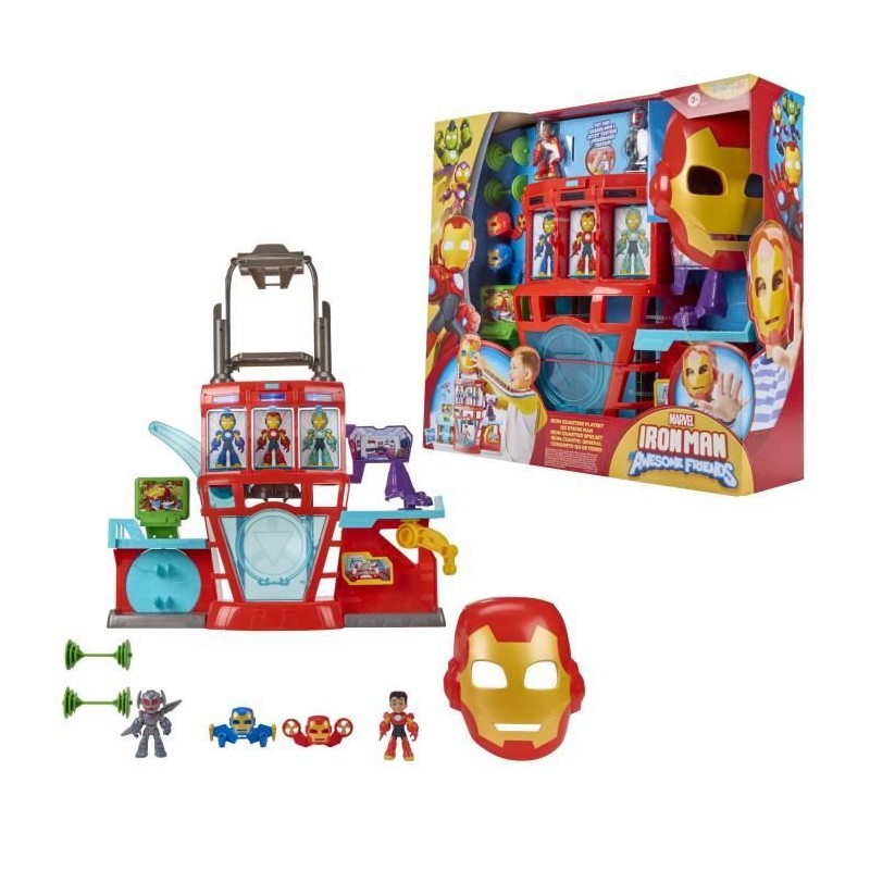 QG d'Iron Man, coffret électronique pour enfant, Marvel Iron Man and QG d'Iron Man, coffret électronique pour enfant, Marvel Iron Man and