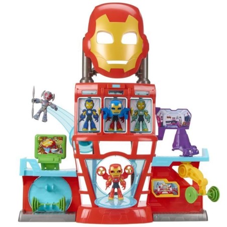QG d'Iron Man, coffret électronique pour enfant, Marvel Iron Man and his Awesome Friends, des 4 ans