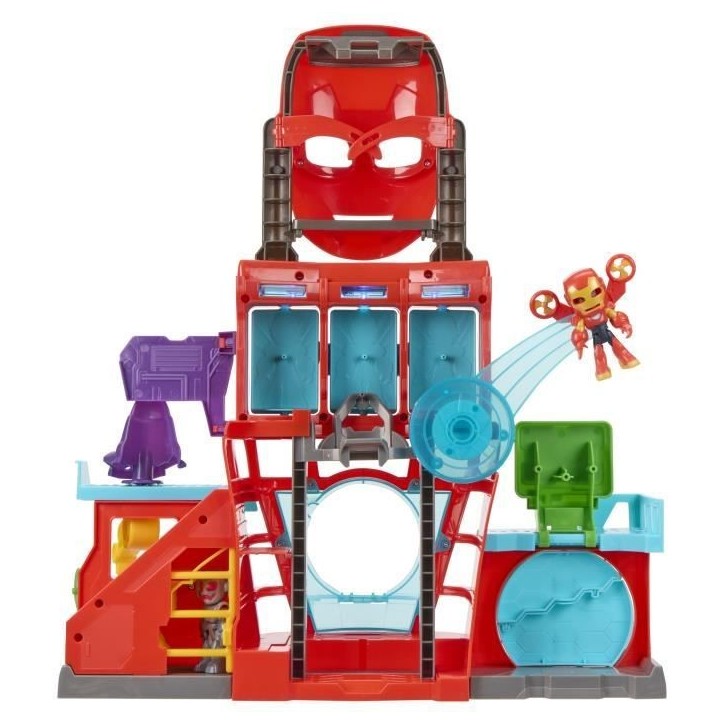 QG d'Iron Man, coffret électronique pour enfant, Marvel Iron Man and his Awesome Friends, des 4 ans