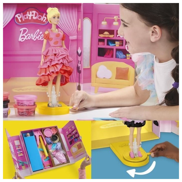 Play-Doh Barbie Défilé de mode, coffret de pâte a modeler, des 5 ans