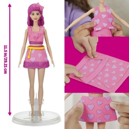 Play-Doh Barbie Coeurs et coiffure, coffret de pâte a modeler