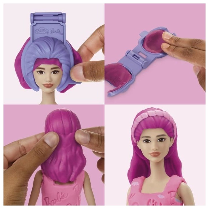 Play-Doh Barbie Coeurs et coiffure, coffret de pâte a modeler Play-Doh Barbie Coeurs et coiffure, coffret de pâte a modeler