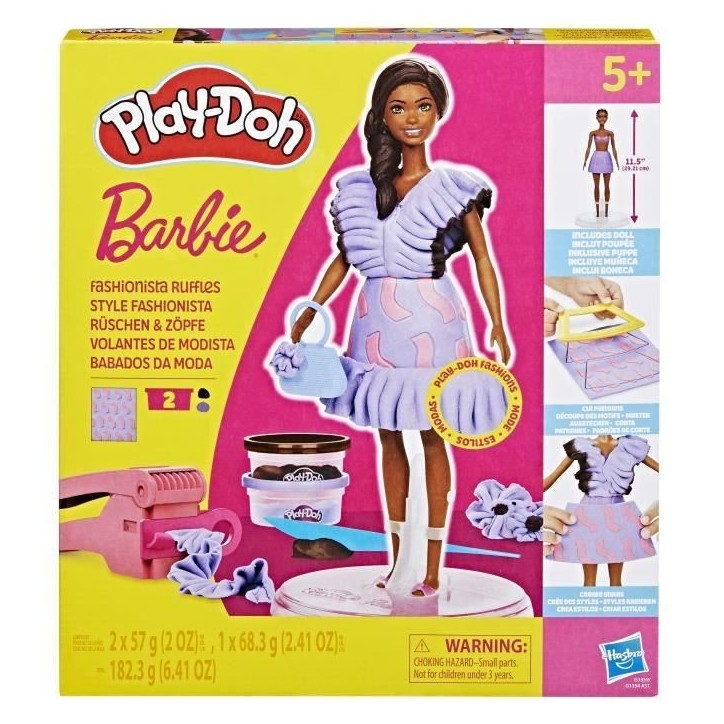 Play-Doh Barbie Style fashionista, coffret de pâte a modeler