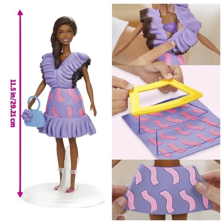 Play-Doh Barbie Style fashionista, coffret de pâte a modeler