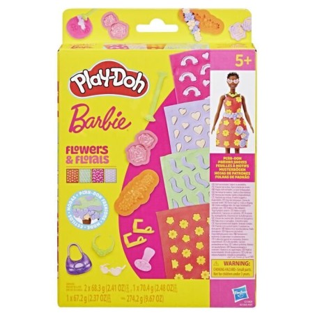 Play-Doh Barbie Fleurs et fleurons, recharges pour coffret de pâte a