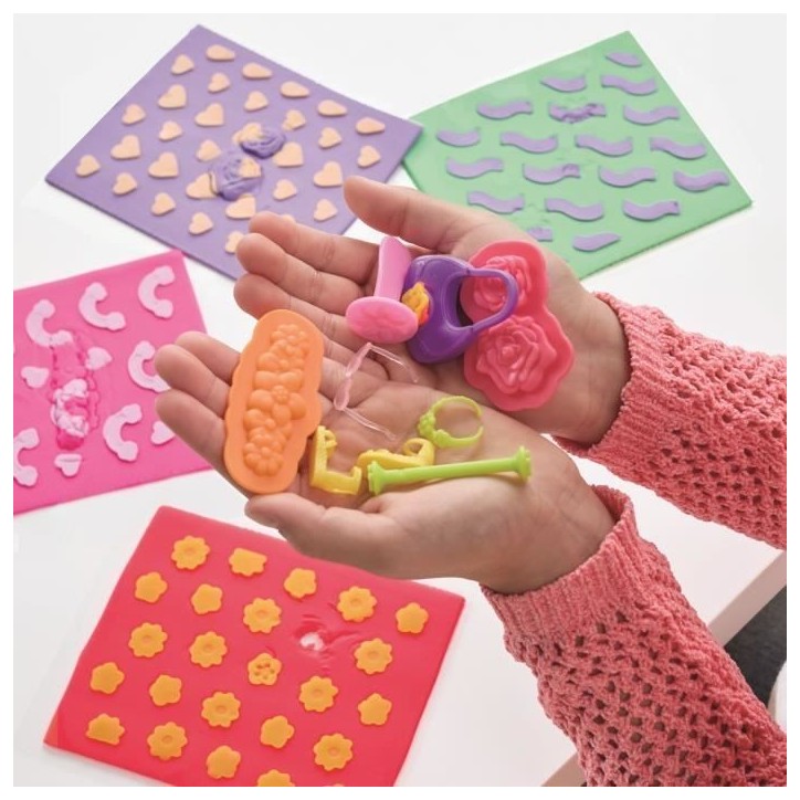 Play-Doh Barbie Fleurs et fleurons, recharges pour coffret de pâte a modeler
