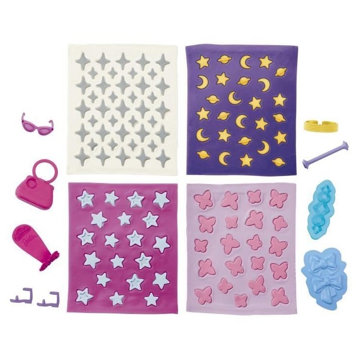 Play-Doh Barbie Joyaux et gemmes, recharges pour coffret de pâte a modeler Play-Doh Barbie Joyaux et gemmes, recharges pour coffret de pâte a modeler