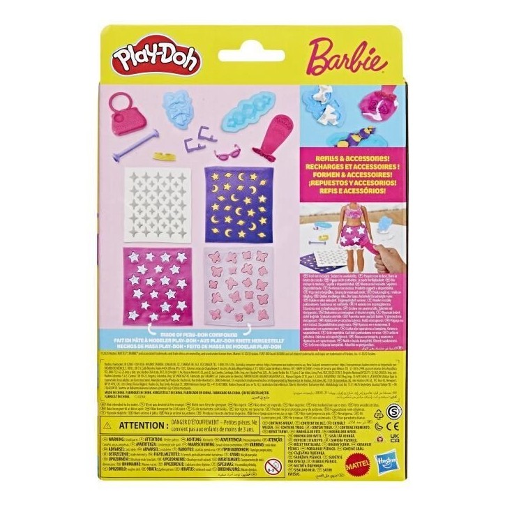 Play-Doh Barbie Joyaux et gemmes, recharges pour coffret de pâte a modeler Play-Doh Barbie Joyaux et gemmes, recharges pour coffret de pâte a modeler