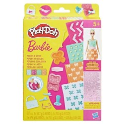 Play-Doh Barbie Perles et noeuds, recharges pour coffret de pâte a mo