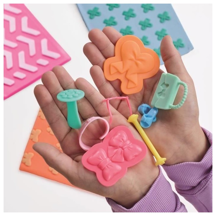Play-Doh Barbie Perles et noeuds, recharges pour coffret de pâte a modeler