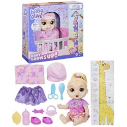 Baby Alive Bébé grandit LaLa GooGoo, coffret poupée interactive, av