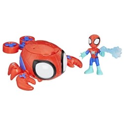 Figurine et véhicule Spidey Water-Webs Araignée de mer, Marvel Spide