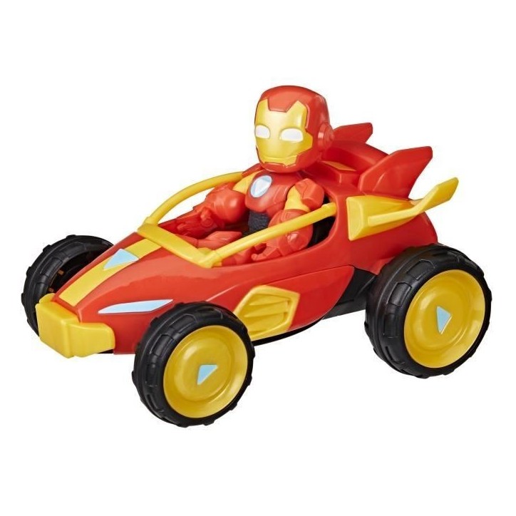 Figurine Iron Man et véhicule Bolide Iron Man, Marvel Iron Man and his Awesome Friends, des 3 ans