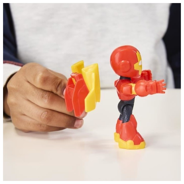 Figurine Iron Man et véhicule Bolide Iron Man, Marvel Iron Man and his Awesome Friends, des 3 ans