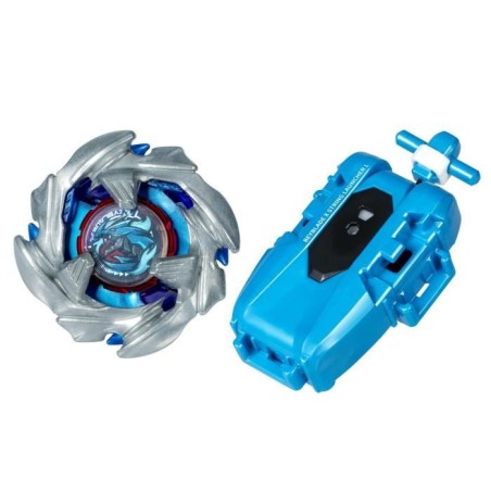 Beyblade X pack Cobalt Dragoon 2-60C avec lanceur a corde deluxe, toupie a rotation gauche, des 8 ans