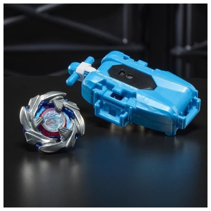 Beyblade X pack Cobalt Dragoon 2-60C avec lanceur a corde deluxe, toupie a rotation gauche, des 8 ans Beyblade X pack Cobalt Dragoon 2-60C avec lanceur a corde deluxe, toupie a rotation gauche, des 8 ans