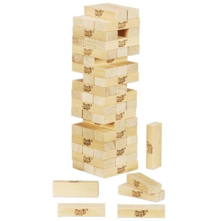Jenga, Jeu de société d'ambiance, Jeu avec dé numérique, Hasbro Games, Des 8 ans