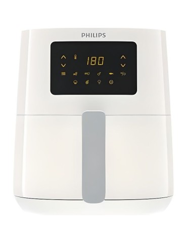 PHILIPS Airfryer Essential Compact Digital HD9252/00, Friteuse sans huile, 0,8kg, Technologie Rapid Air, 7 préréglages, Blanc